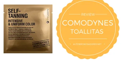 toallitas autobronceadoras Comodynes intense